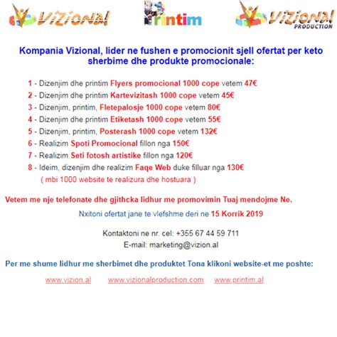 Ofertat më të reja .
